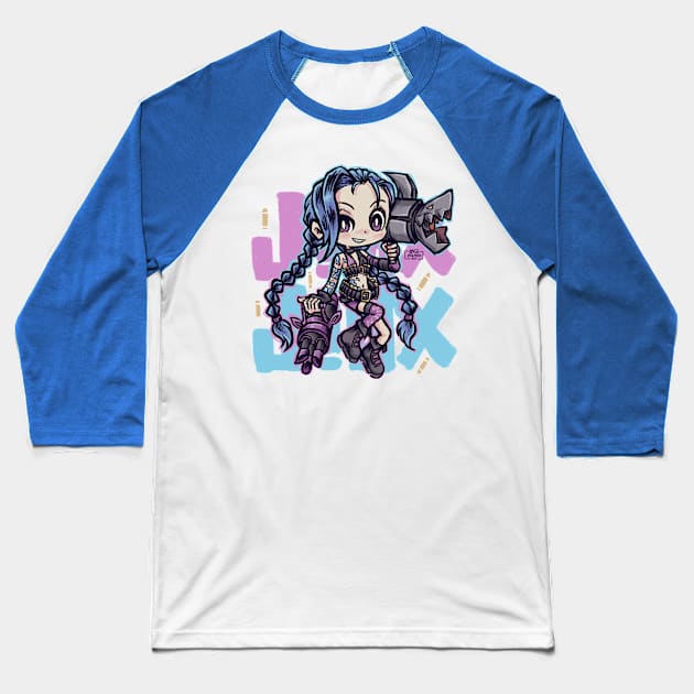 jinx chibi Baseball T-Shirt by Angi.Laguado